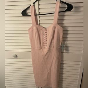 Mini blush pink dress